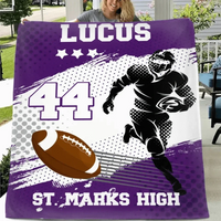 Team Sport - Personalised Football Blankets - Gift For The Football Players,Sports Enthusiasts - Joliny
