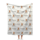 Teddy Bear Cloud Personalized Name Custom Blanket - Newborn Baby Shower Gift - Joliny