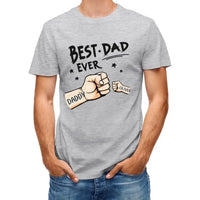 The Best Dad Ever - Family Personalized Custom Unisex T-shirt - Father's Day, Birthday Gift For Dad - Joliny