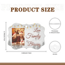 The Love Of A family Is Life's Greatest Blessing - Personalized Custom Benelux Shaped Photo Christmas Ornament - Joliny