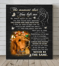 The Moment That You Left Me,My Heart Split In Two - Personalized Canvas Wall Art - Joliny