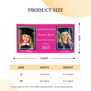 Then And Now Graduate Personalized Photo Banner, Party Supplies - Joliny
