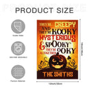 There're Creepy And There're Kooky - Personalized Funny Cat Flag, Halloween Ideas. - Joliny