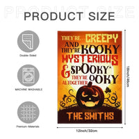 There're Creepy And There're Kooky - Personalized Funny Cat Flag, Halloween Ideas. - Joliny