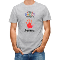 This Grandpa Daddy Belongs To - Gift For Dad, Father, Grandfather - Personalized T Shirt - Joliny