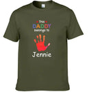 This Grandpa Daddy Belongs To - Gift For Dad, Father, Grandfather - Personalized T Shirt - Joliny