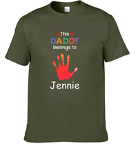 This Grandpa Daddy Belongs To - Gift For Dad, Father, Grandfather - Personalized T Shirt - Joliny