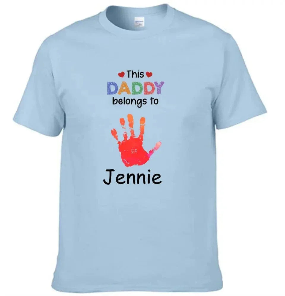 This Grandpa Daddy Belongs To - Gift For Dad, Father, Grandfather - Personalized T Shirt - Joliny