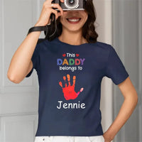This Grandpa Daddy Belongs To - Gift For Dad, Father, Grandfather - Personalized T Shirt - Joliny