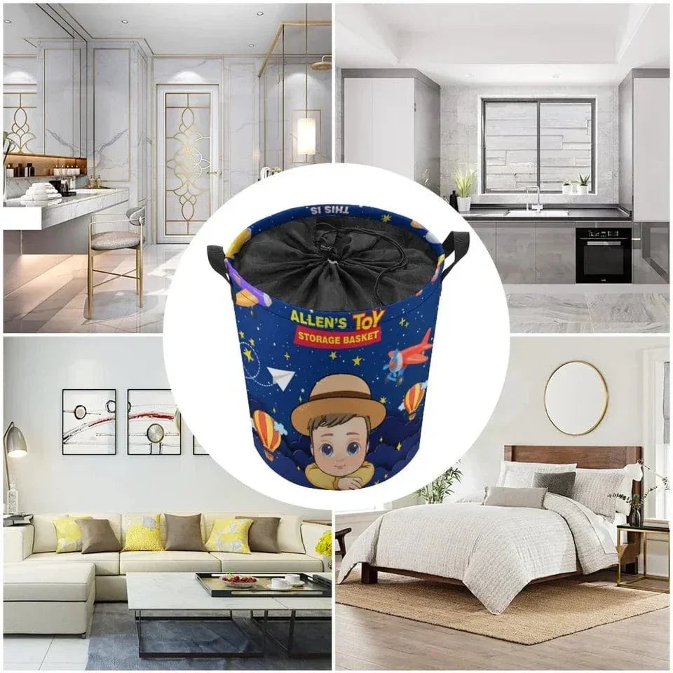 This Is My Toy Storage Basket - Personalized Laundry Storage Basket - Joliny