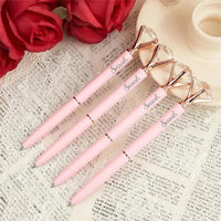 Personalized Metal Ballpoint Pen With Diamond, Suitable for Office Supplies Or Gifts for Women - Joliny