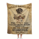 To My Daughter Blanket - I Am The Storm Wrap Yourself Up In This - Joliny