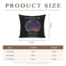 Under This Sky It All Began - Personalized Photo Upload Custom Sky Star Map Pillow - Joliny