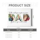 Upload Photo ，Happy Father's Day, Family Picture Canvas Wall Art - Joliny