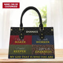 Way Maker - Personalized Leather Bag - Joliny