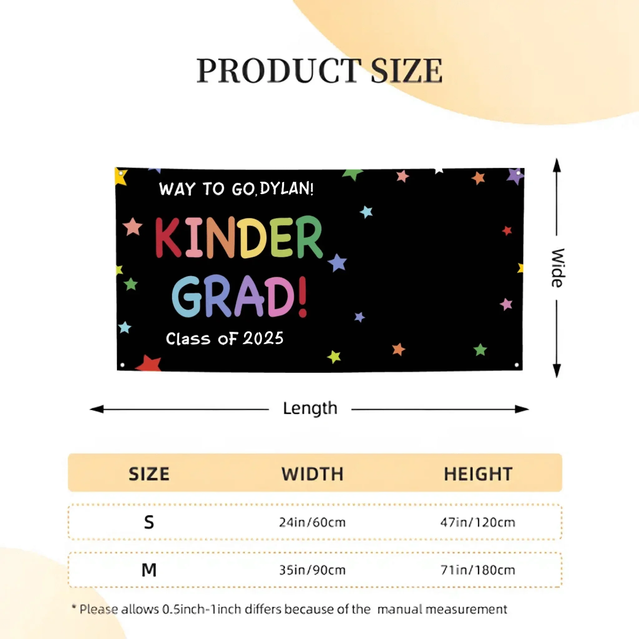 Way To Go- Customized Graduation Banners With Names And Photos For Primary And Secondary School Students - Souvenirs For Children'S Graduation Parties - Joliny