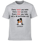 We'll Be Watching You - Personalised Dog Graphic T-Shirt - A Gift for Dog Lovers,Owners - Joliny