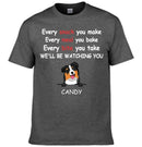 We'll Be Watching You - Personalised Dog Graphic T-Shirt - A Gift for Dog Lovers,Owners - Joliny