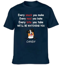 We'll Be Watching You - Personalised Dog Graphic T-Shirt - A Gift for Dog Lovers,Owners - Joliny