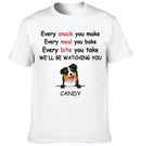 We'll Be Watching You - Personalised Dog Graphic T-Shirt - A Gift for Dog Lovers,Owners - Joliny