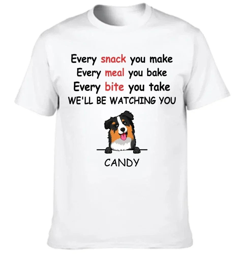 We'll Be Watching You - Personalised Dog Graphic T-Shirt - A Gift for Dog Lovers,Owners - Joliny