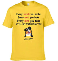 We'll Be Watching You - Personalised Dog Graphic T-Shirt - A Gift for Dog Lovers,Owners - Joliny