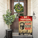 We've Got Plenty Of Rooms For More Bodies - Personalized Zombie Flag, Halloween Ideas - Joliny
