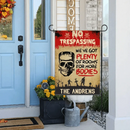 We've Got Plenty Of Rooms For More Bodies - Personalized Zombie Flag, Halloween Ideas - Joliny