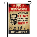 We've Got Plenty Of Rooms For More Bodies - Personalized Zombie Flag, Halloween Ideas - Joliny