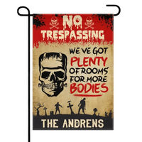 We've Got Plenty Of Rooms For More Bodies - Personalized Zombie Flag, Halloween Ideas - Joliny