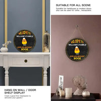 Welcome To Our Family - Hope You Brought Boos - Funny Personalized Door Sign, Halloween Ideas - Joliny