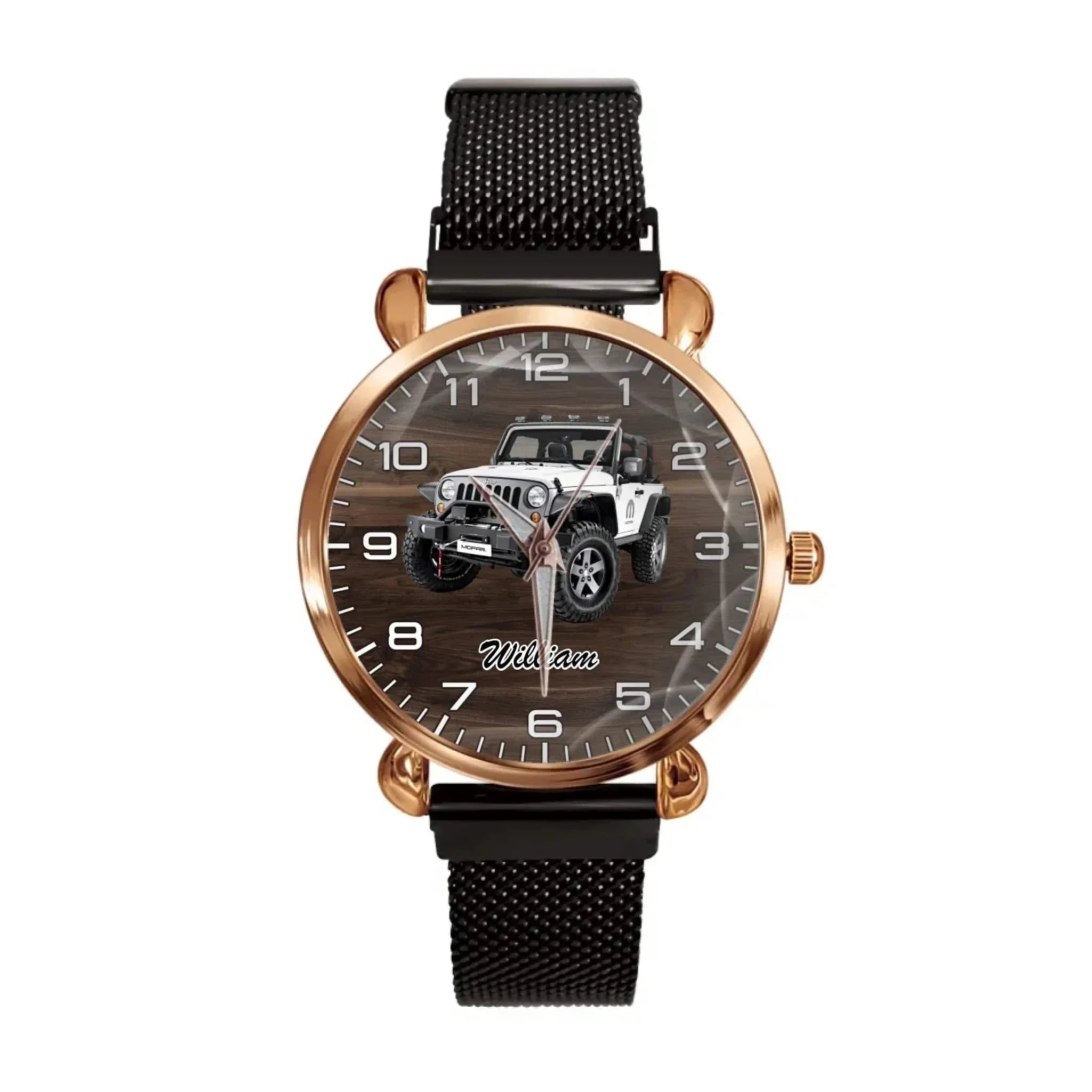 Customized Jeep-themed Watch - Personalized Photo Jeep Watche - A Gift For Friend,Family,Jeep Lover