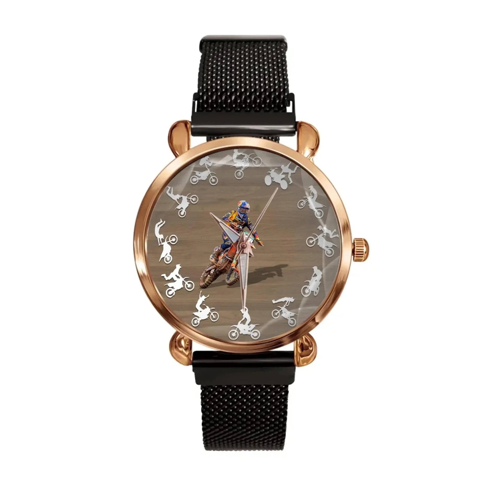 Customized Off-road Motorcycle Watch - Personalized Photo-themed Motorcycle Driver's Watch - A Gift For Friend,Motorcycle Lover