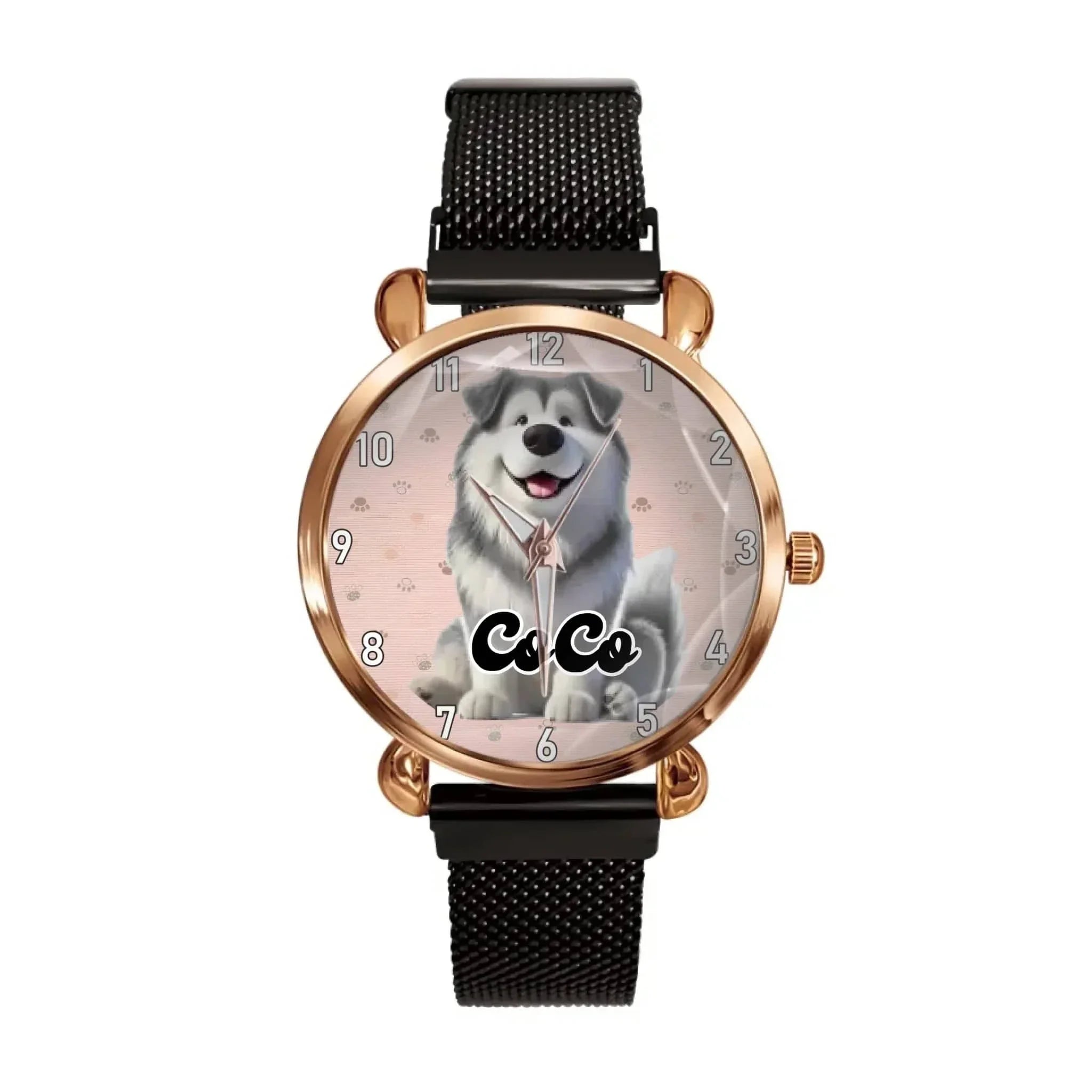 Customized Pet-Themed Watch – Personalized Timepiece with Your Pet’s Image & Name – A Perfect Gift for Pet Lovers