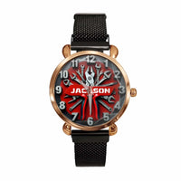 Mechanics is Power - Mechanical Tool-design Watches with Personalized Names, Featuring Patterns of Wrenches - A Gift For Family,Boyfriend,Dad,Mechanical Enthusiast - Joliny