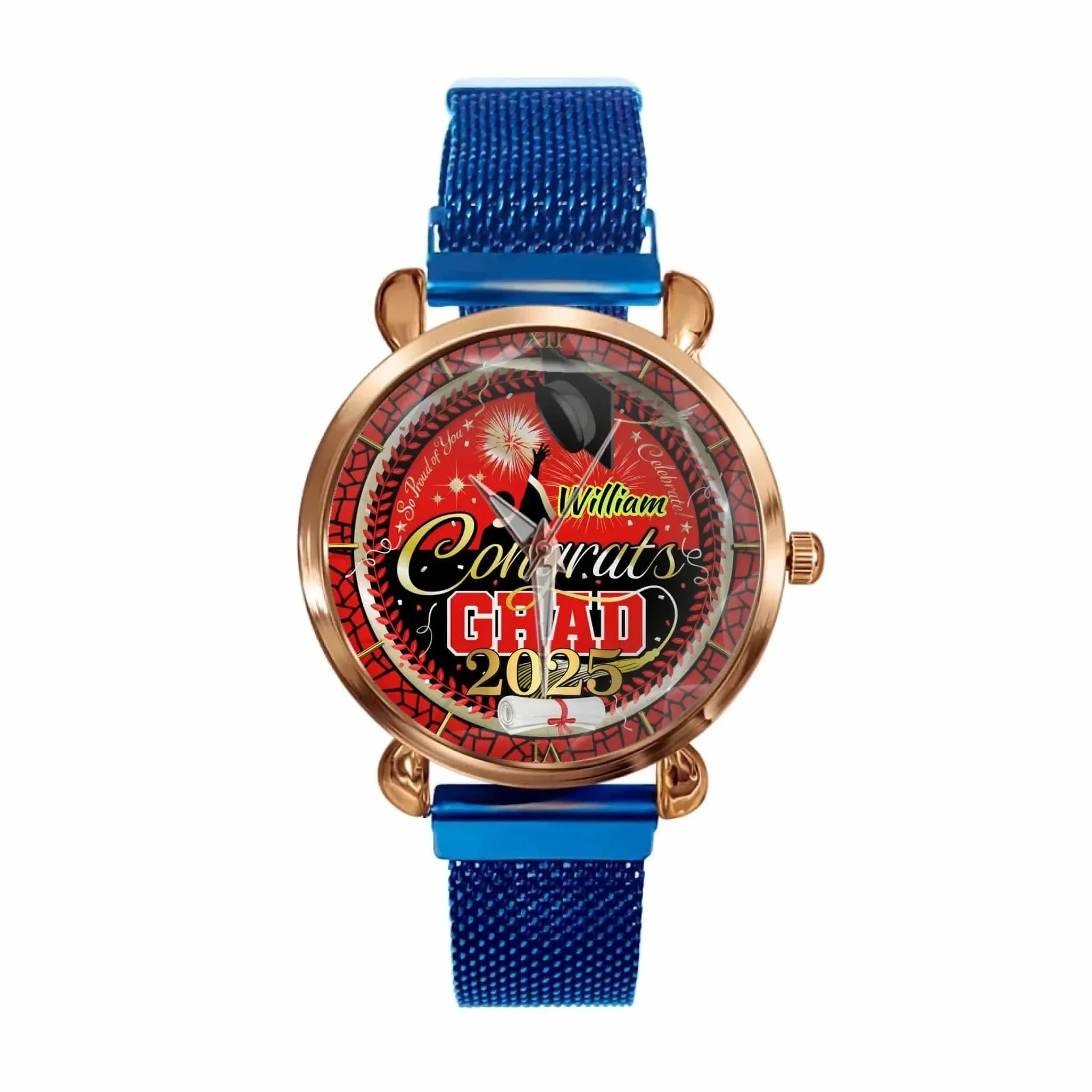 Custom Graduation Watch - Personalized Congrats Grad Gift with Name, Perfect for Graduation Celebration & Keepsake - Joliny