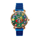 Customised Sports Themed Watch - Ball Motif Watch with Personalised Name - A Gift For Family,Friend,Sports Love - Joliny