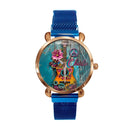 Customized Hippie-Inspired Musical Instrument Watch – Personalized Name Engraved Instrument Patterned Watch - A Gift For Music Enthusiast,Musicians,Friend,BFF - Joliny