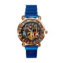 Customized Retro Musical Instrument-themed Watch – Personalized Name Engraved Musical Instrument Pattern Watch - A Gift For Friend,Family,Music Enthusiast - Joliny