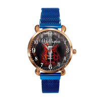 Customized Vintage Instrument-themed Watch – Personalized Name and Instrument Type Watche - A Gift For Friend,BFF,Instrument Enthusiast,Musician - Joliny