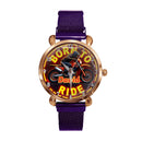 Customized Motorcycle Themed Watch – Retro Neon-style Watch with Customizable Name Feature - A Gift For Motorcycle Enthusiast,Friend,Brother - Joliny