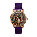 Customized Retro Musical Instrument-themed Watch – Personalized Name Engraved Musical Instrument Pattern Watch - A Gift For Friend,Family,Music Enthusiast - Joliny