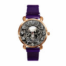 Customized Skull and Gear Pattern Watch – Personalized Name Watch – A Gift for Friend, Brother, BFF - Joliny