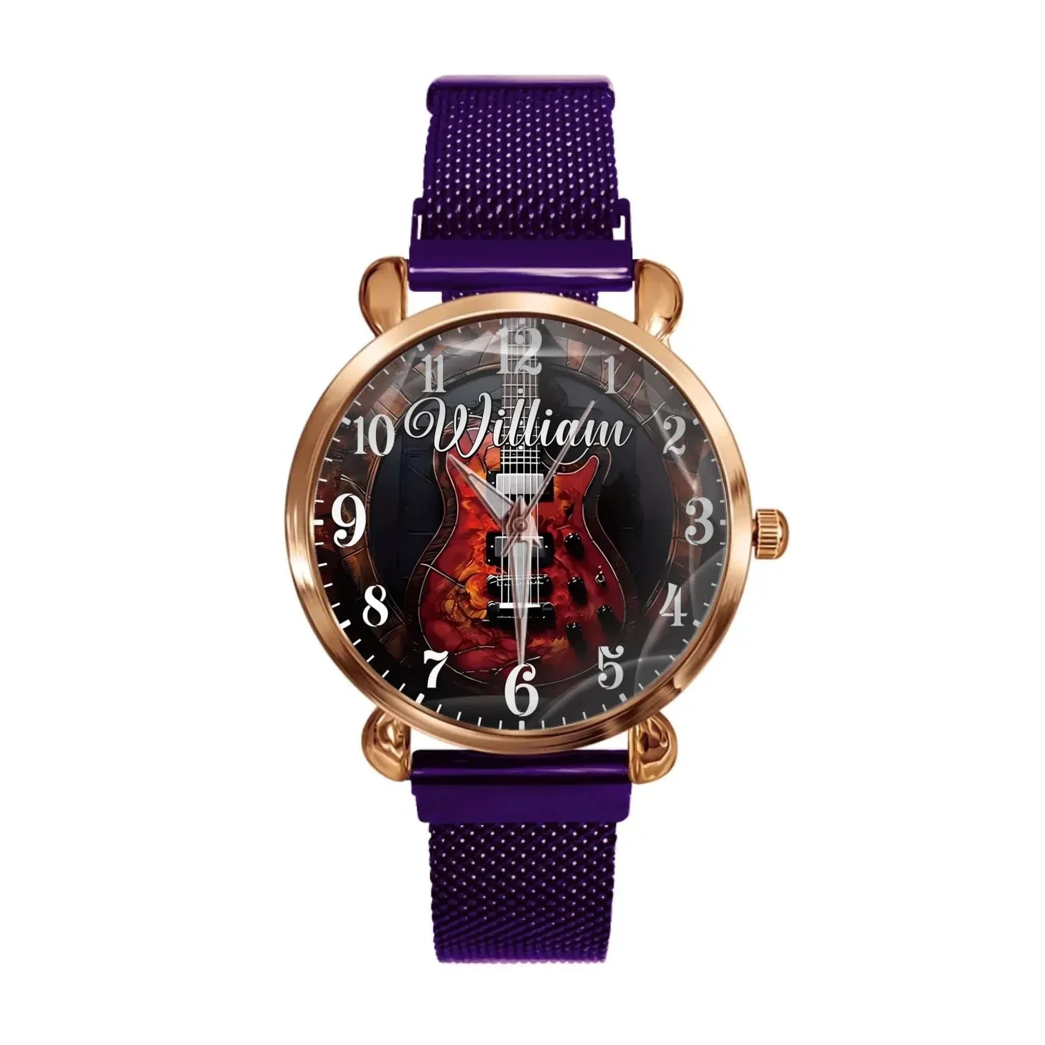 Customized Vintage Instrument-themed Watch – Personalized Name and Instrument Type Watche - A Gift For Friend,BFF,Instrument Enthusiast,Musician - Joliny