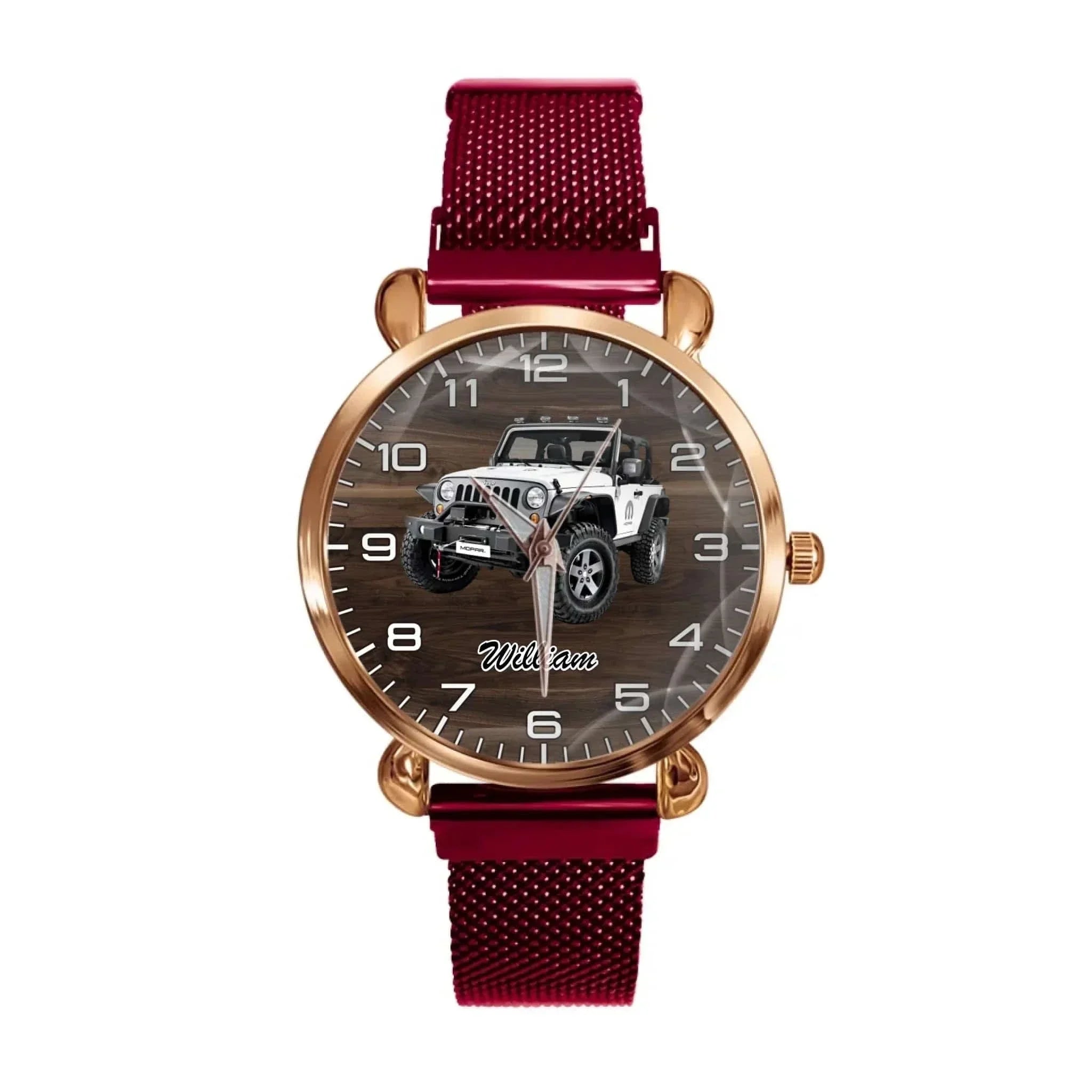 Customized Jeep-themed Watch - Personalized Photo Jeep Watche - A Gift For Friend,Family,Jeep Lover - Joliny