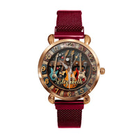 Customized Retro Musical Instrument-themed Watch – Personalized Name Engraved Musical Instrument Pattern Watch - A Gift For Friend,Family,Music Enthusiast - Joliny