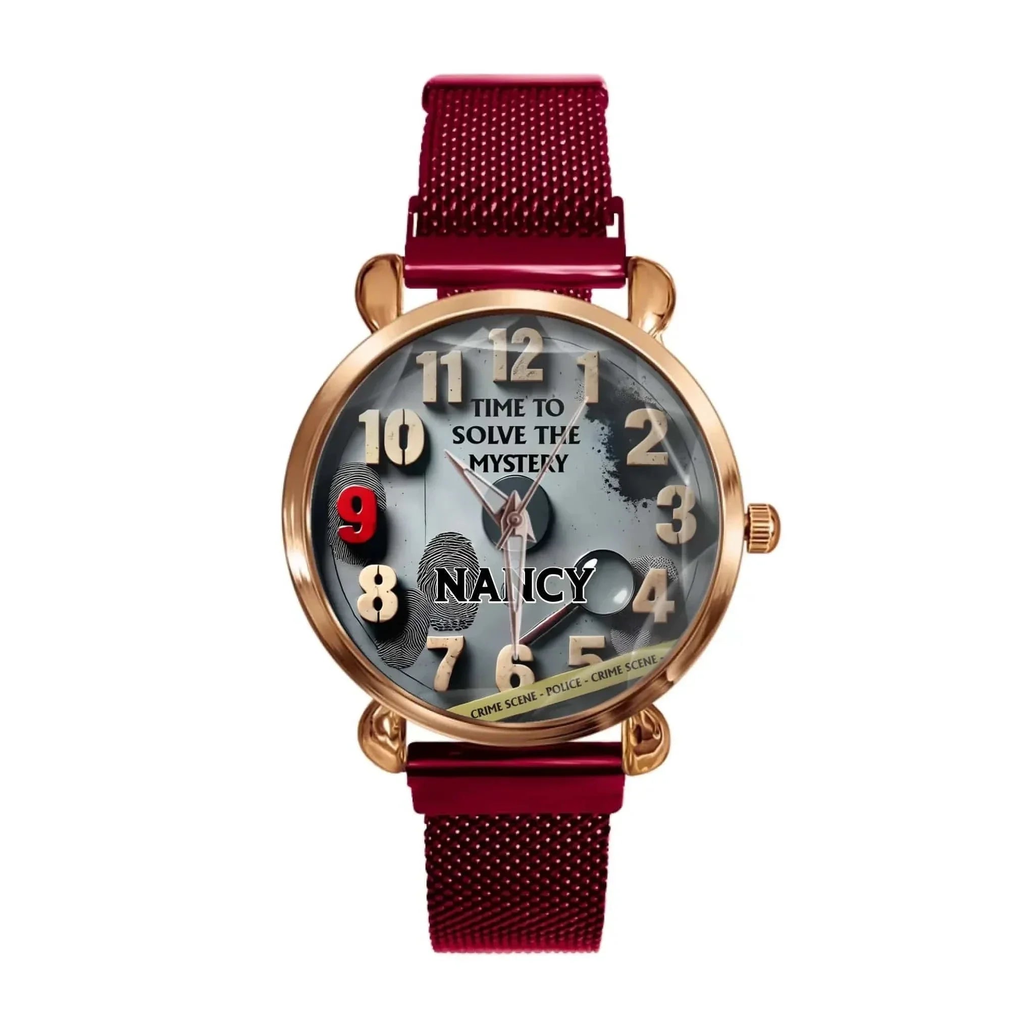 Time To Solve The Mystery - personalized Name Watch - A Gift for Friend,BFF,Suspense Drama Fans,Detective - Joliny