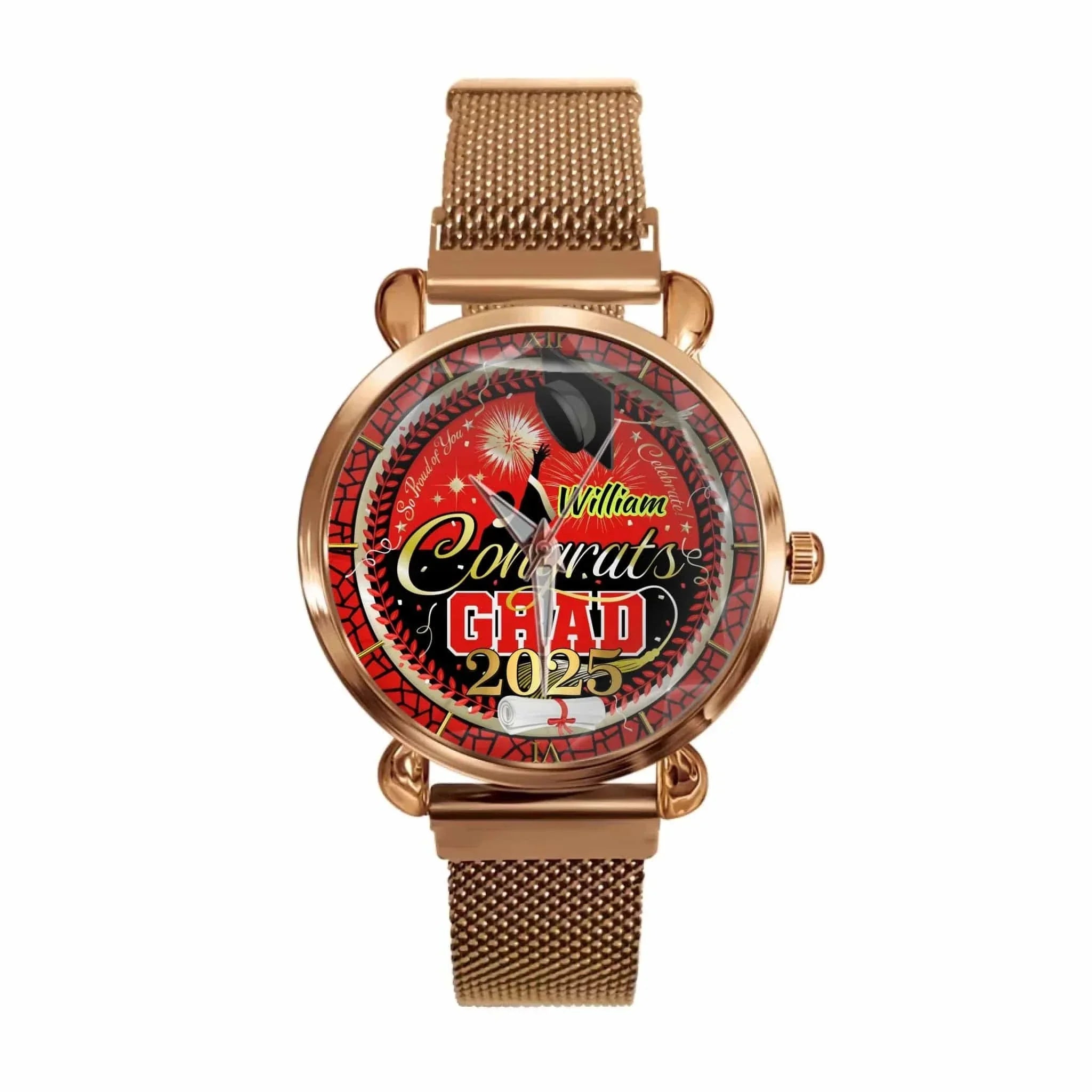 Custom Graduation Watch - Personalized Congrats Grad Gift with Name, Perfect for Graduation Celebration & Keepsake - Joliny
