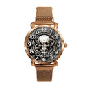 Customized Skull and Gear Pattern Watch – Personalized Name Watch – A Gift for Friend, Brother, BFF - Joliny