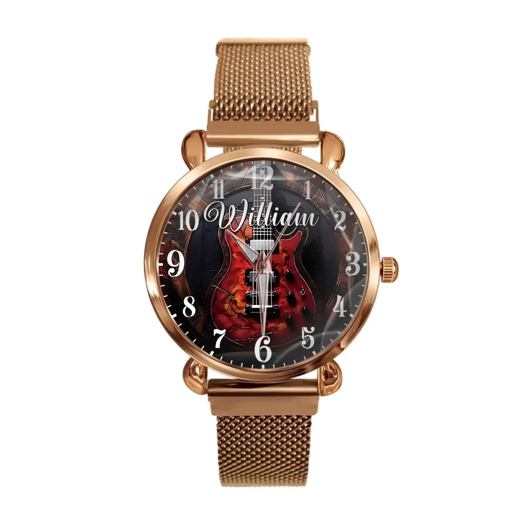 Customized Vintage Instrument-themed Watch – Personalized Name and Instrument Type Watche - A Gift For Friend,BFF,Instrument Enthusiast,Musician - Joliny